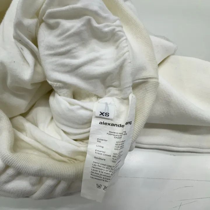 Alexander Wang Alexander Wang Logo Embroidered Crop Sweatshirt 0079 Size XS / US 0-2 / IT 36-38 - 4 Thumbnail