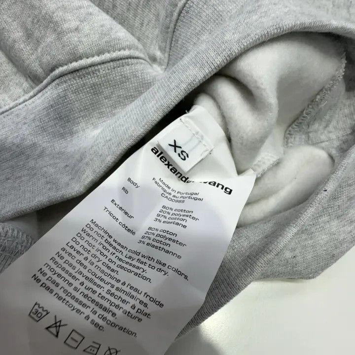 Alexander Wang Alexander Wang Gray Layered Logo Sweatshirt 0079 Size XS / US 0-2 / IT 36-38 - 4 Thumbnail