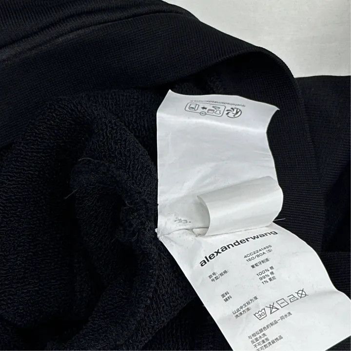 Alexander Wang Alexander Wang Black Cropped Hoodie Jacket 0079 Size S / US 4 / IT 40 - 4 Thumbnail