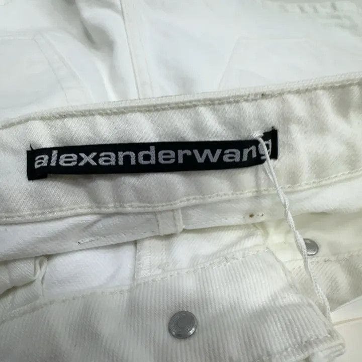 Alexander Wang Alexander Wang High-Waist Cotton Denim Shorts 0079 Size 24" / US 00 / IT 34 - 2 Thumbnail