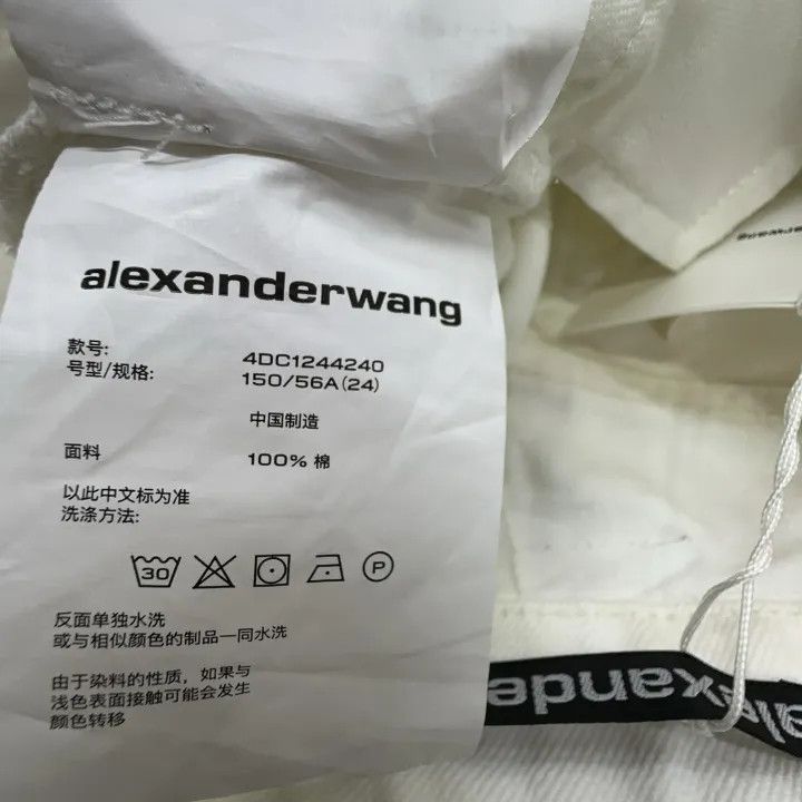 Alexander Wang Alexander Wang High-Waist Cotton Denim Shorts 0079 Size 24" / US 00 / IT 34 - 4 Thumbnail