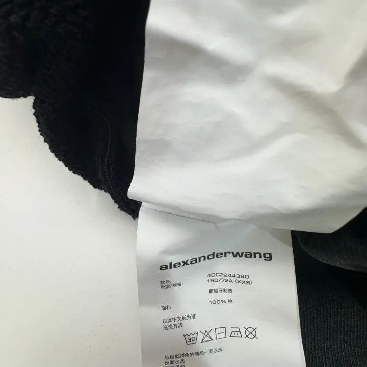 Alexander Wang Alexander Wang Black Apple Logo Sweatpants for Women 0079 Size 22" - 4 Thumbnail