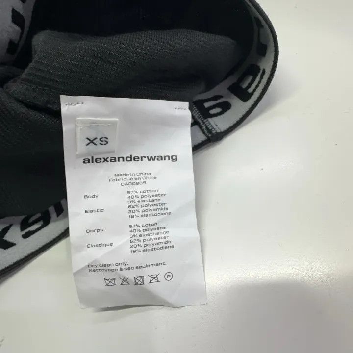 Alexander Wang Black Corduroy Crop Hoodie 0079