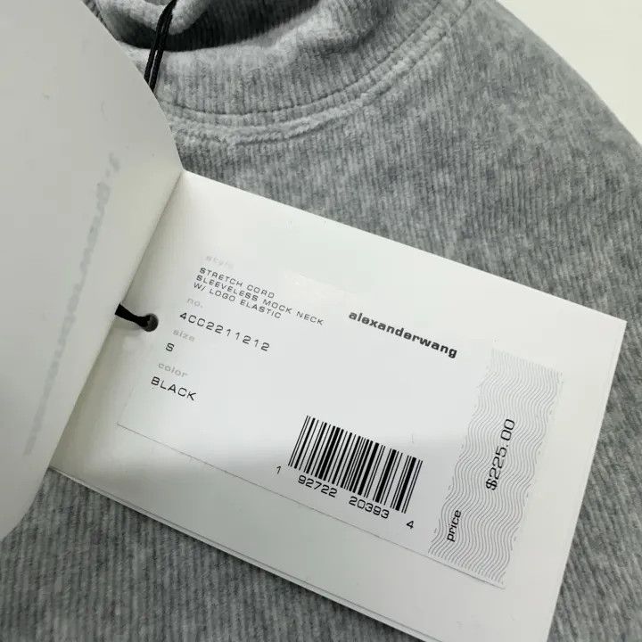 Alexander Wang Alexander Wang Gray Logo Cropped Vest 0079 Size S / US 4 / IT 40 - 6 Thumbnail