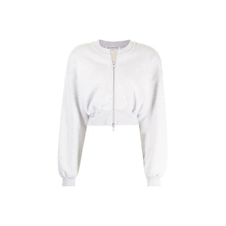 Alexander Wang Alexander Wang Gray Cropped Zip Jacket 0079 Size M / US 6-8 / IT 42-44 - 2 Thumbnail