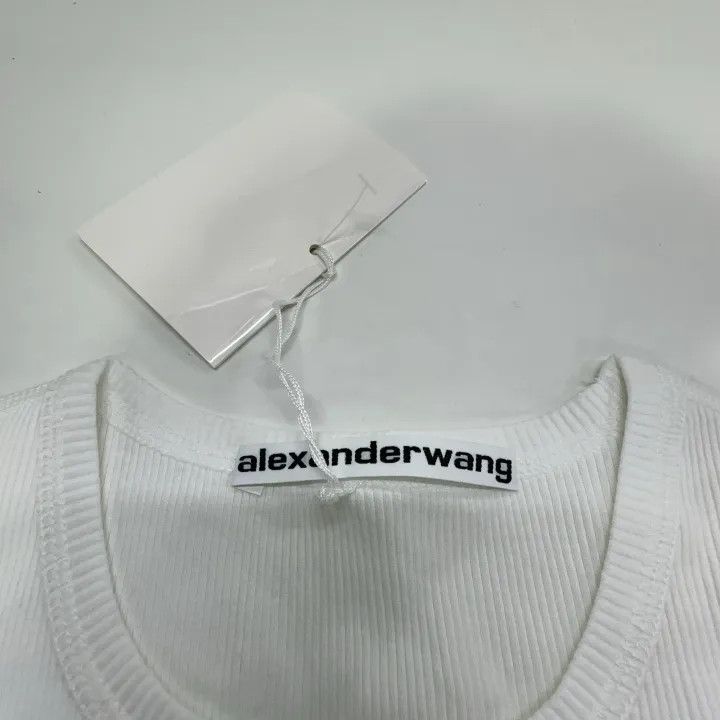 Alexander Wang Alexander Wang Crystal Embellished Short Sleeve T-Shirt 0079 Size M / US 6-8 / IT 42-44 - 4 Thumbnail
