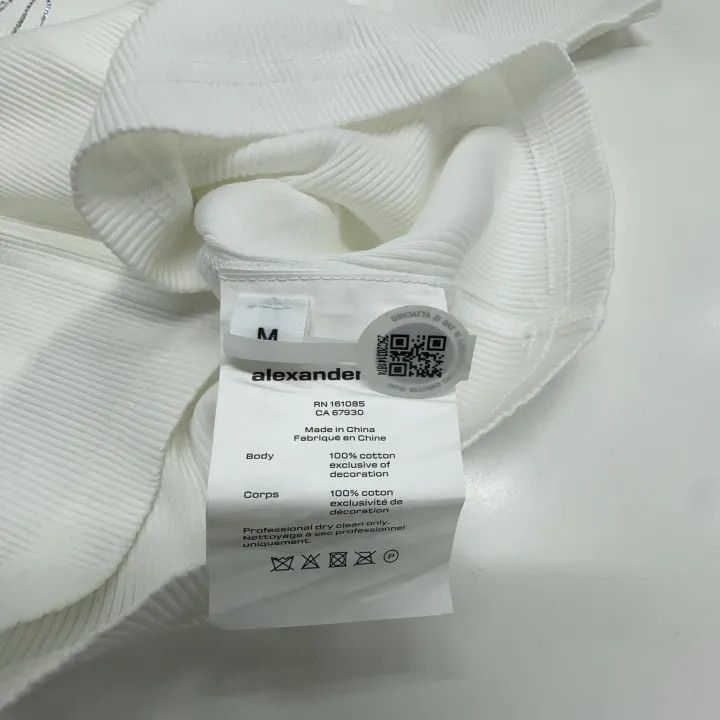 Alexander Wang Alexander Wang Crystal Embellished Short Sleeve T-Shirt 0079 Size M / US 6-8 / IT 42-44 - 6 Thumbnail