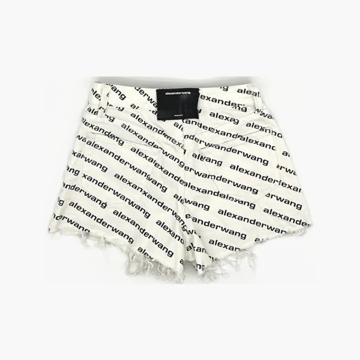 Alexander Wang Alexander Wang Logo Print Casual Shorts for Women 0079 Size 24" / US 00 / IT 34 - 3 Thumbnail