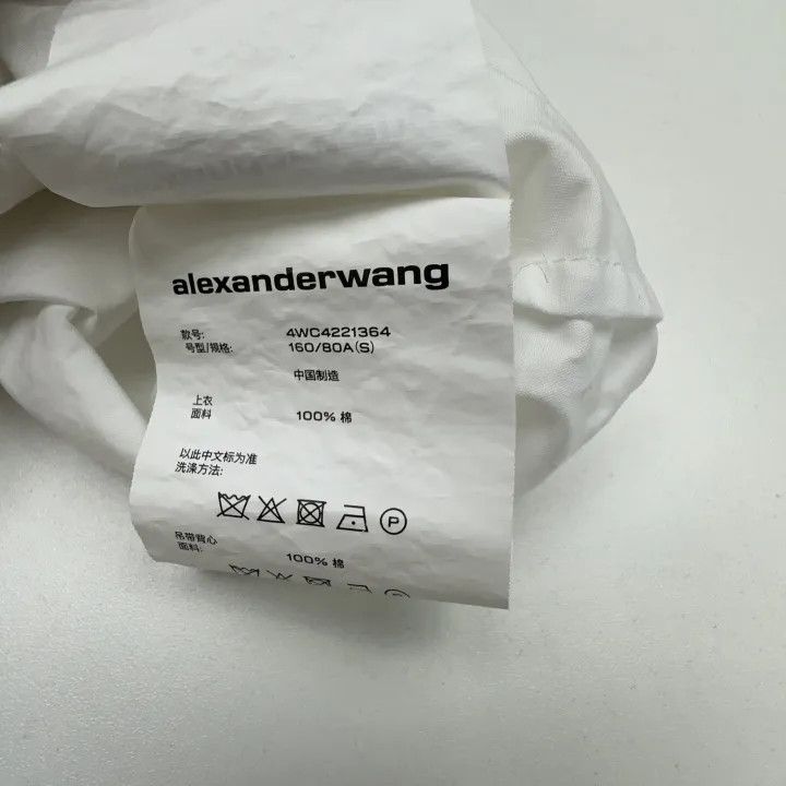 Alexander Wang Alexander Wang White Long Sleeve Shirt 0079 Size S / US 4 / IT 40 - 7 Thumbnail