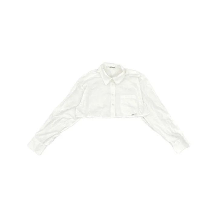 Alexander Wang Alexander Wang White Long Sleeve Shirt 0079 Size S / US 4 / IT 40 - 2 Thumbnail