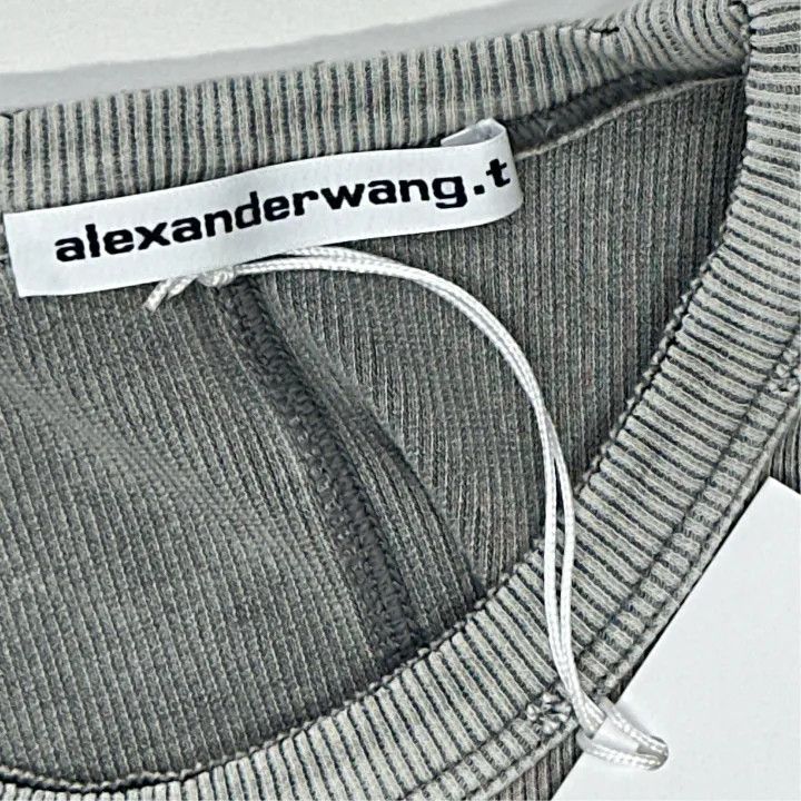 Alexander Wang Alexander Wang Short Logo Crew Neck T-Shirt 0079 Size XS / US 0-2 / IT 36-38 - 5 Thumbnail