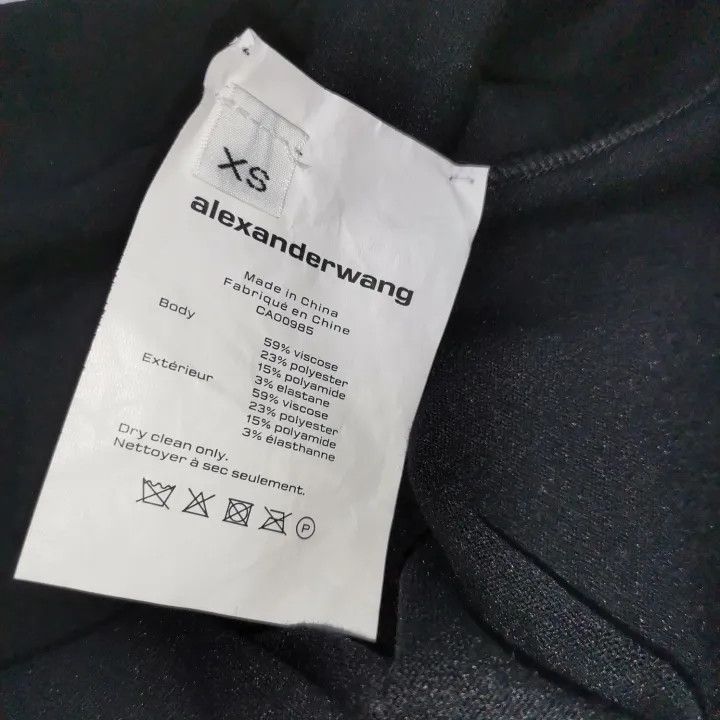Alexander Wang Alexander Wang Logo Slim Fit T-Shirt for Women 0079 Size XS / US 0-2 / IT 36-38 - 3 Thumbnail