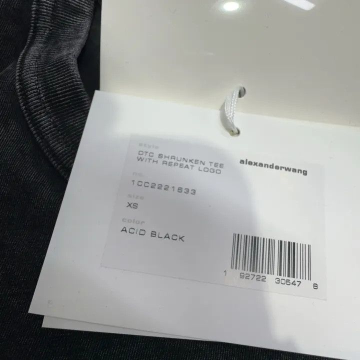 Alexander Wang Alexander Wang Black Gray Distressed Short Sleeve T-shirt 0079 Size XS / US 0-2 / IT 36-38 - 7 Thumbnail
