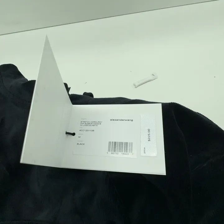 Alexander Wang Alexander Wang Logo Crop Hoodie for Women 0079 Size M / US 6-8 / IT 42-44 - 4 Thumbnail