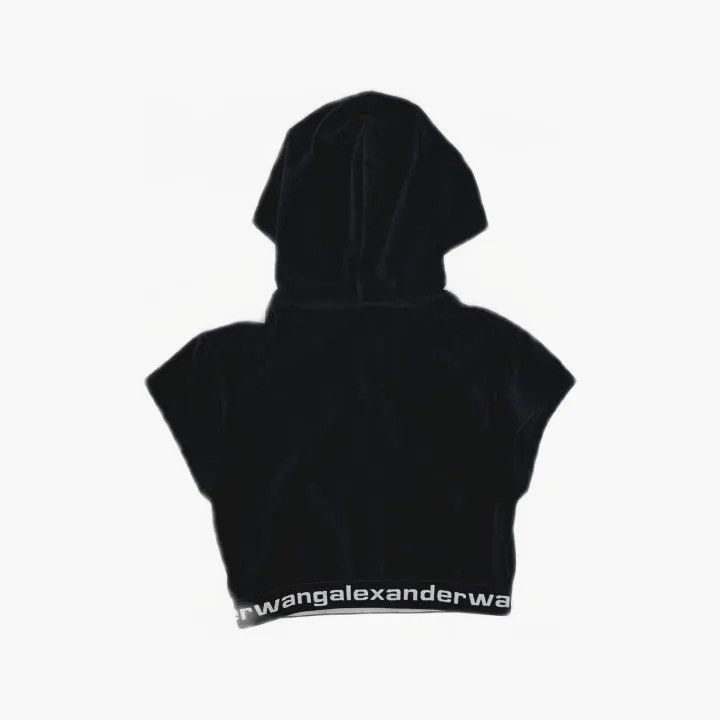 Alexander Wang Alexander Wang Logo Crop Hoodie for Women 0079 Size M / US 6-8 / IT 42-44 - 3 Thumbnail
