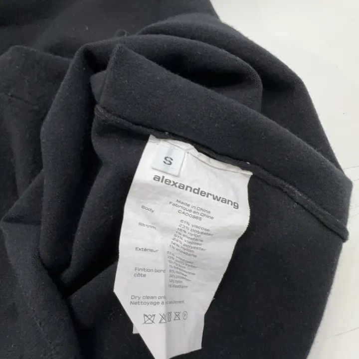 Alexander Wang Alexander Wang Black Logo Short Sleeve Dress 0079 Size S / US 4 / IT 40 - 4 Thumbnail