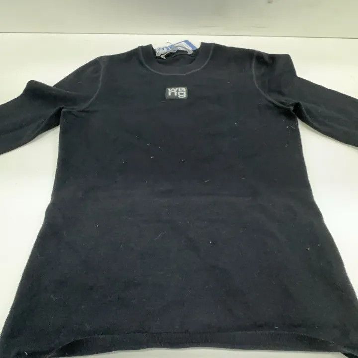 Alexander Wang Alexander Wang Black Long Sleeve T-shirt for Women 0079 Size S / US 4 / IT 40 - 8 Thumbnail