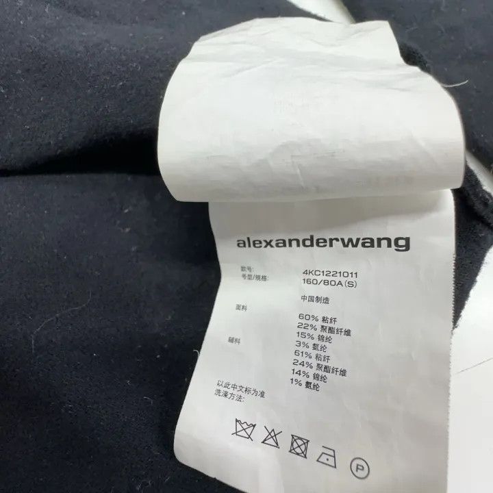 Alexander Wang Alexander Wang Black Long Sleeve T-shirt for Women 0079 Size S / US 4 / IT 40 - 5 Thumbnail