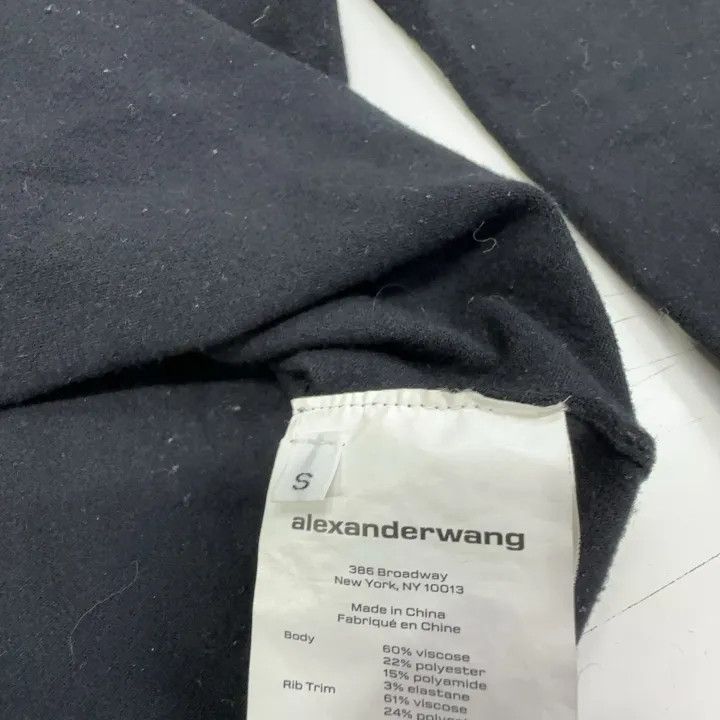 Alexander Wang Alexander Wang Black Long Sleeve T-shirt for Women 0079 Size S / US 4 / IT 40 - 4 Thumbnail