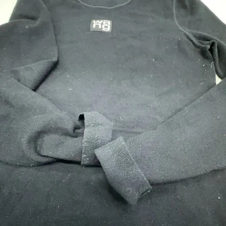 Alexander Wang Alexander Wang Black Long Sleeve T-shirt for Women 0079 Size S / US 4 / IT 40 - 9 Thumbnail