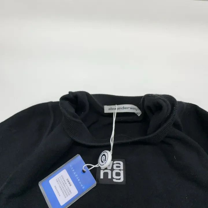 Alexander Wang Alexander Wang Black Long Sleeve T-shirt for Women 0079 Size S / US 4 / IT 40 - 7 Thumbnail