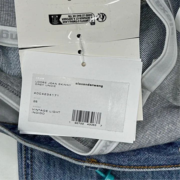 Alexander Wang Alexander Wang FW23 Blue Wide-Leg Denim Pants 0079 Size 25" / US 0 / IT 36 - 4 Thumbnail