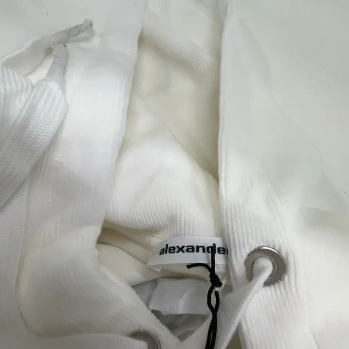 Alexander Wang Alexander Wang Logo Hoodie with Drawstring 0079 Size S / US 4 / IT 40 - 6 Thumbnail