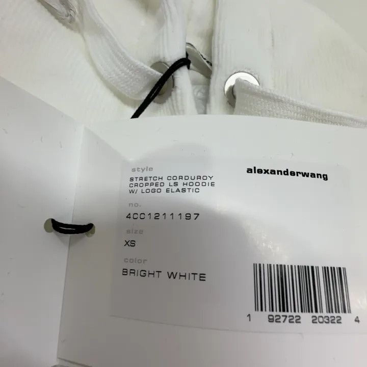 Alexander Wang Alexander Wang Logo Hooded Cropped Sweatshirt 0079 Size XS / US 0-2 / IT 36-38 - 5 Thumbnail