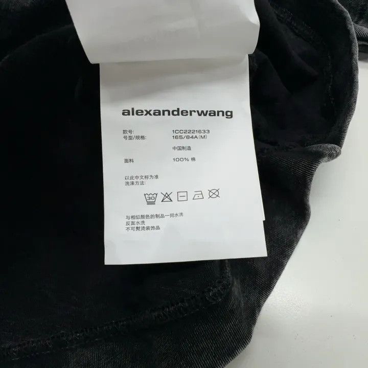 Alexander Wang Alexander Wang SS23 Acid Wash Logo T-Shirt 0079 Size M / US 6-8 / IT 42-44 - 5 Thumbnail
