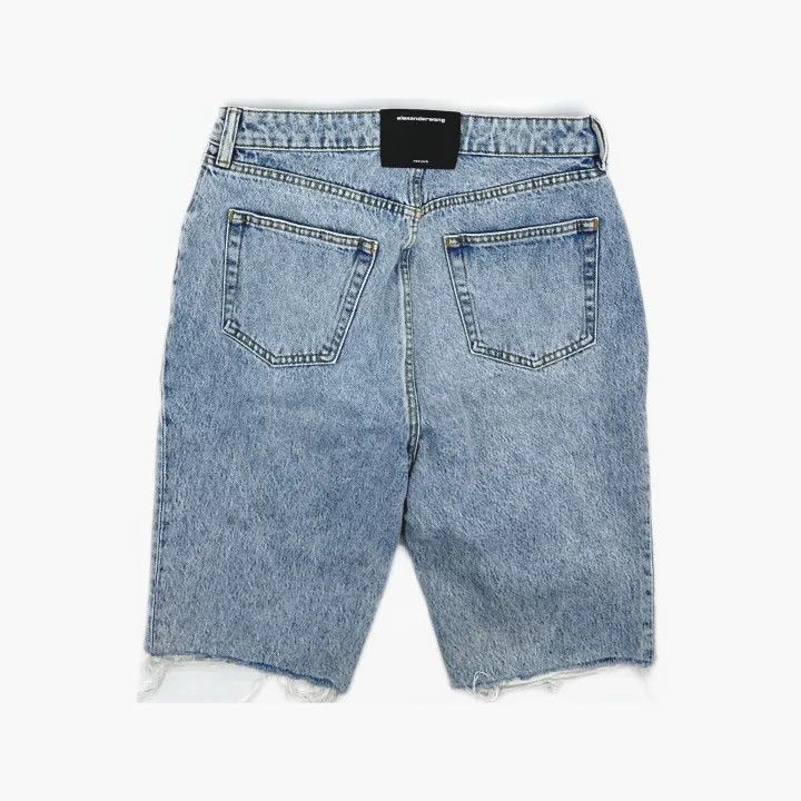 Alexander Wang Alexander Wang SS21 Denim Bicycle Shorts 0079 Size 27" / US 4 / IT 40 - 3 Thumbnail