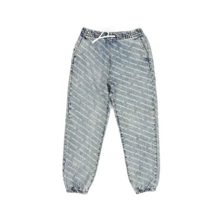 Alexander Wang Alexander Wang Washed Logo Denim Pants for Women 0079 Size 23" - 2 Thumbnail