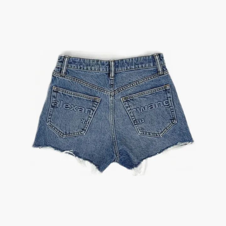 Alexander Wang Alexander Wang Vintage High-Waisted Denim Shorts 0079 Size 24" / US 00 / IT 34 - 3 Thumbnail
