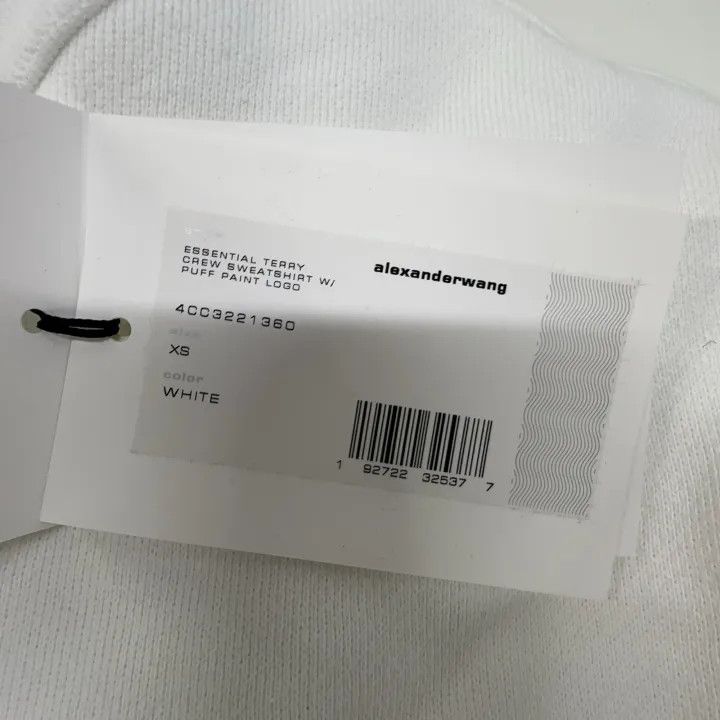 Alexander Wang Alexander Wang SS22 Plain Logo Long Sleeve Sweatshirt 0079 Size XXS / US 00 / IT 34 - 6 Thumbnail