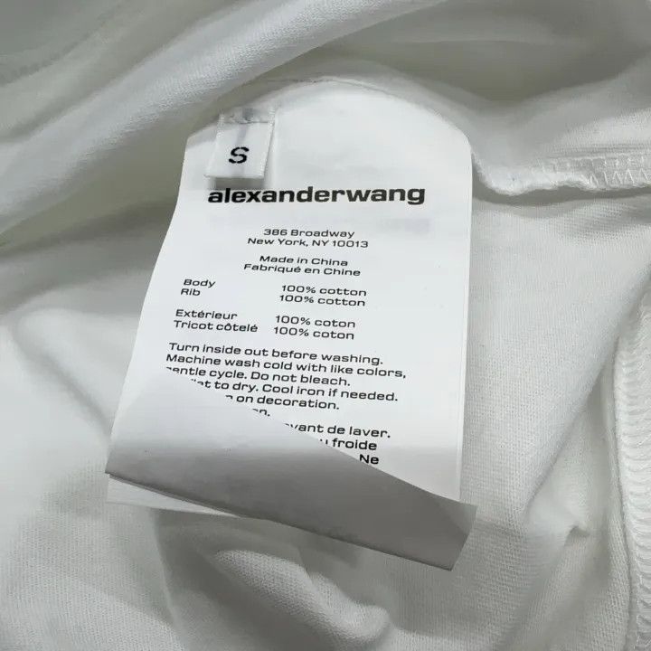 Alexander Wang Alexander Wang SS22 Logo Print T-Shirt for Women 0079 Size S / US 4 / IT 40 - 6 Thumbnail