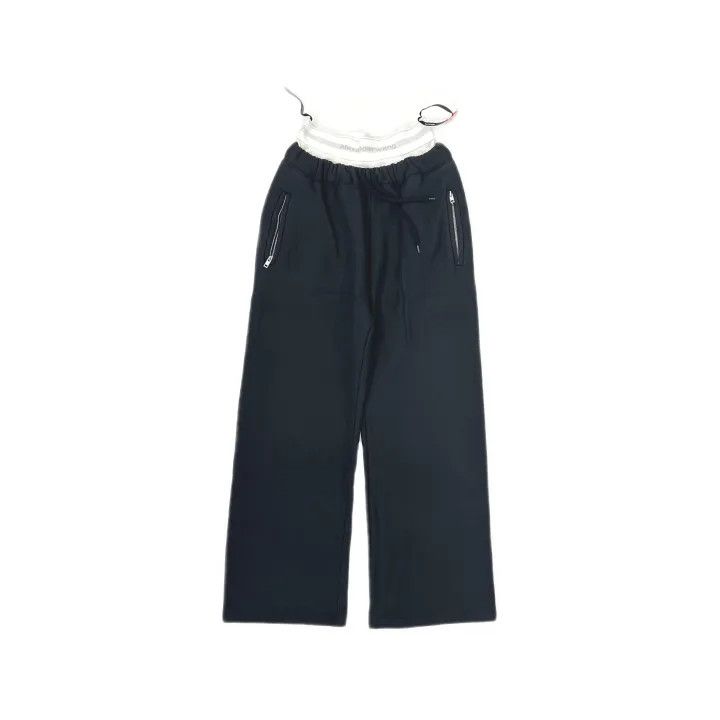 Alexander Wang Alexander Wang Wide Leg Sweatpants with Detachable Logo 0079 Size 22" - 2 Thumbnail