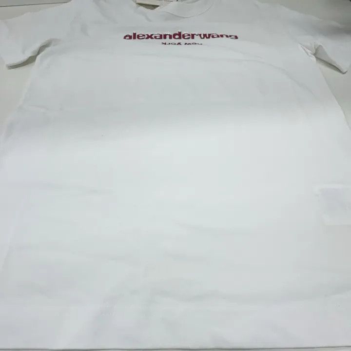 Alexander Wang Alexander Wang Cotton Logo Print T-shirt for Women 0079 Size XXS / US 00 / IT 34 - 7 Thumbnail