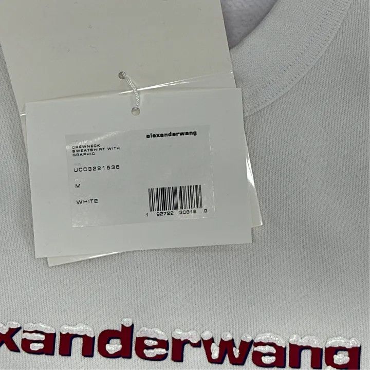 Alexander Wang Alexander Wang SS22 Logo Crewneck Sweatshirt for Women 0079 Size M / US 6-8 / IT 42-44 - 4 Thumbnail