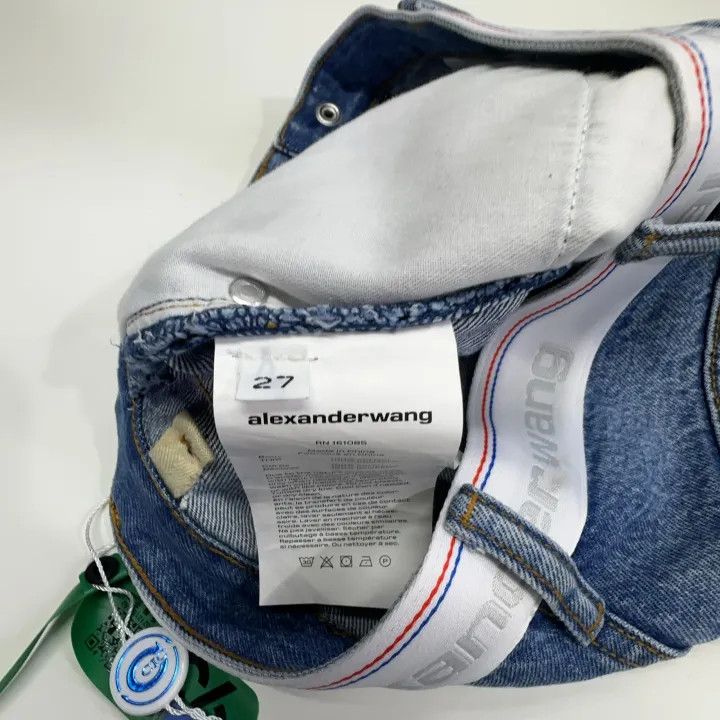 Alexander Wang Alexander Wang Blue Denim High Waisted Shorts 0079 Size 27" / US 4 / IT 40 - 5 Thumbnail