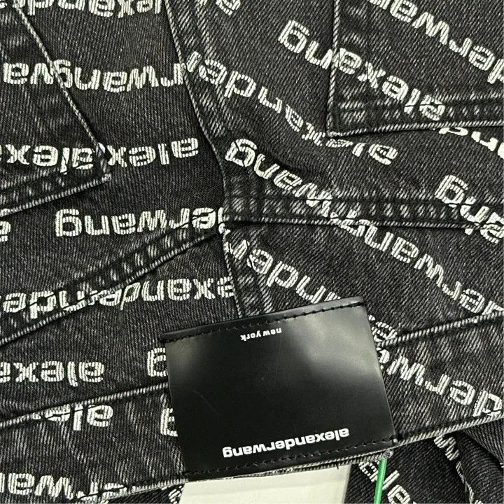 Alexander Wang Alexander Wang Black High-Waisted Logo Jeans 0079 Size 29" - 4 Thumbnail