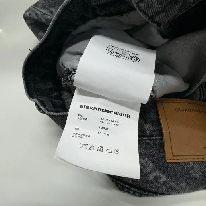 Alexander Wang Alexander Wang Letter Print Straight Leg Jeans 0079 Size 26" / US 2 / IT 38 - 4 Thumbnail