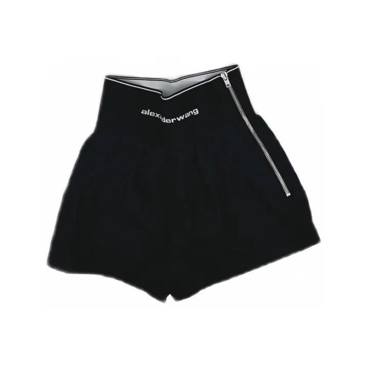 Alexander Wang Alexander Wang High-Waisted Logo Shorts for Women 0079 Size 24" / US 00 / IT 34 - 2 Thumbnail