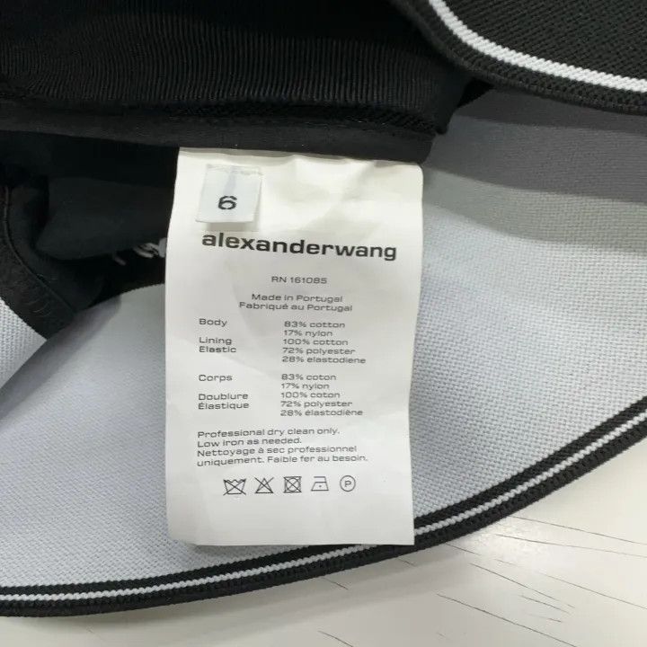 Alexander Wang Alexander Wang Logo High-Waisted Shorts for Women 0079 Size 26" / US 2 / IT 38 - 2 Thumbnail