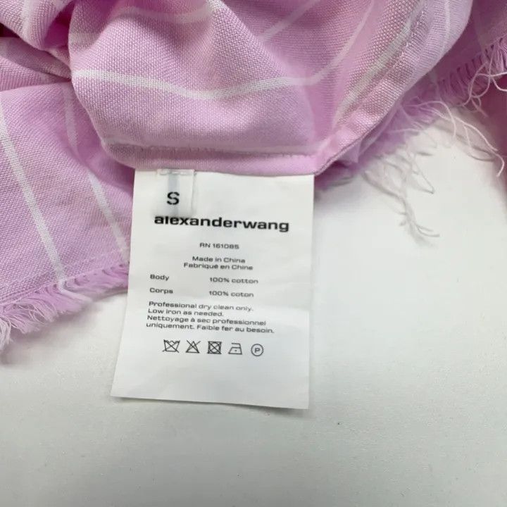 Alexander Wang Alexander Wang Striped Off-Shoulder Long Sleeve Shirt 0079 Size S / US 4 / IT 40 - 4 Thumbnail