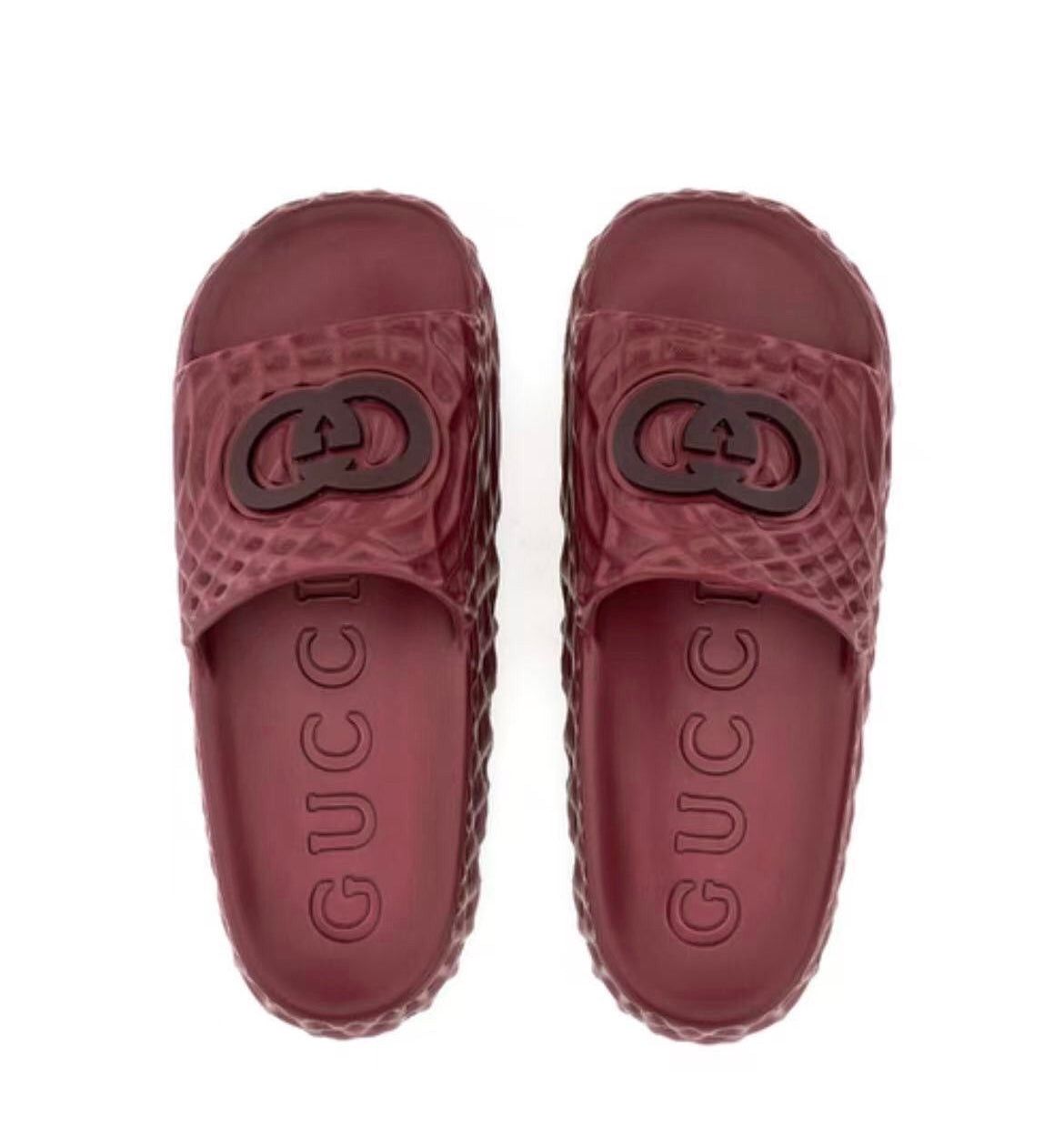 Gucci Gucci Interlocking G Rubber Slides SIZE 6 Size ONE SIZE - 2 Thumbnail
