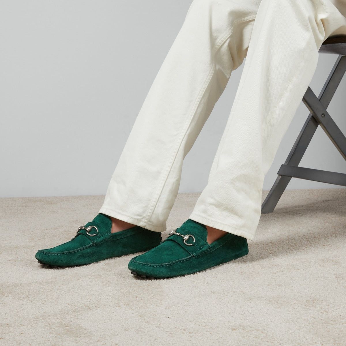 Gucci Gucci Horsebit Suede Drivers SIZE 9.5 Size ONE SIZE - 4 Thumbnail