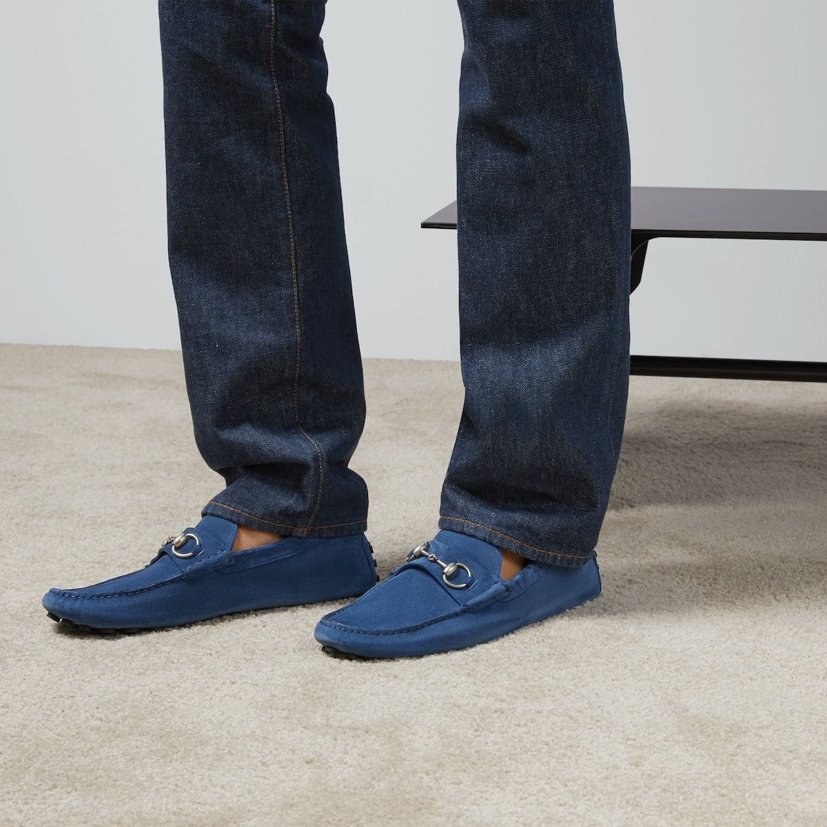 Gucci Horsebit Suede Drivers SIZE 7.5