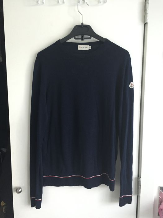 Moncler Blue logo sweater | Grailed