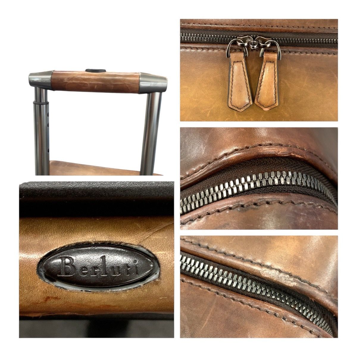Other Other Berluti Formula 1000 Leather Suitcase Leather Travel Bag DUTY FREE for USA Size ONE SIZE - 6 Thumbnail
