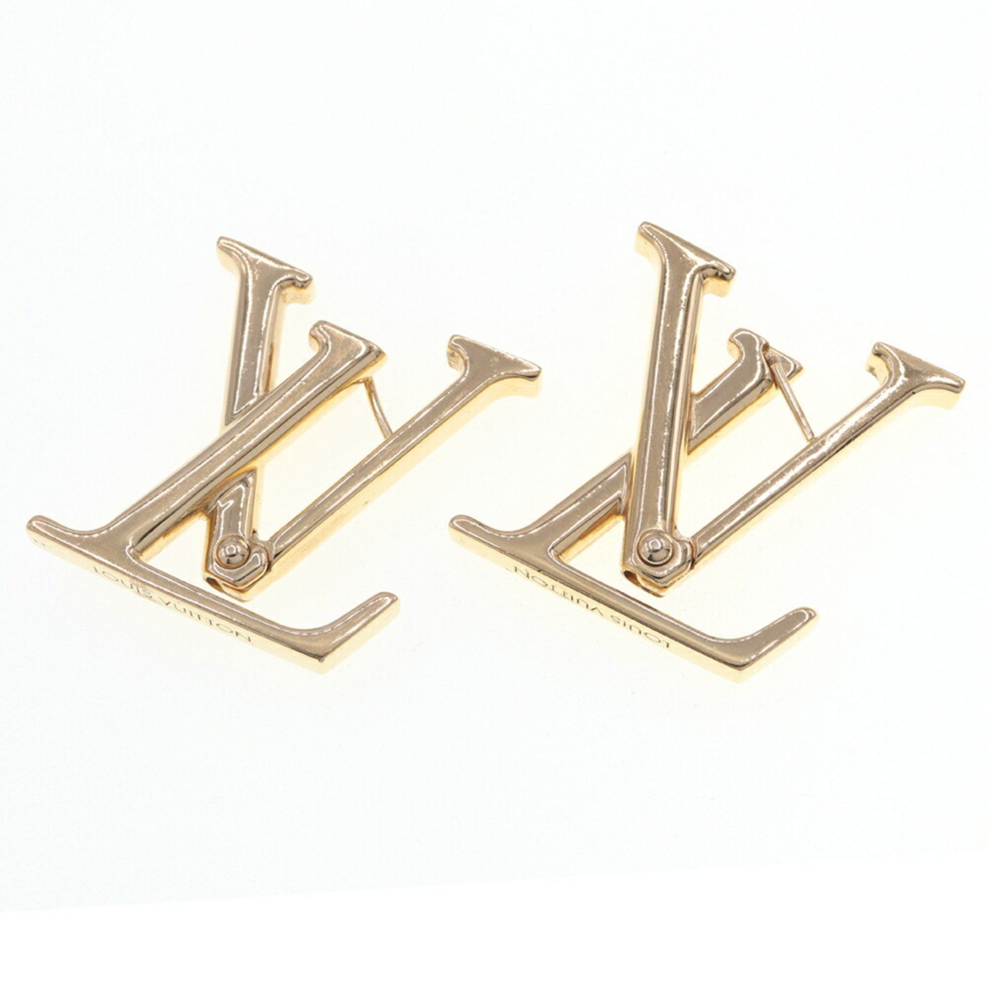 Louis Vuitton Louis Vuitton Earrings Boucle D'oreille Macro M00958 Gold Metal Women's LOUIS VUITTON Size ONE SIZE - 3 Thumbnail