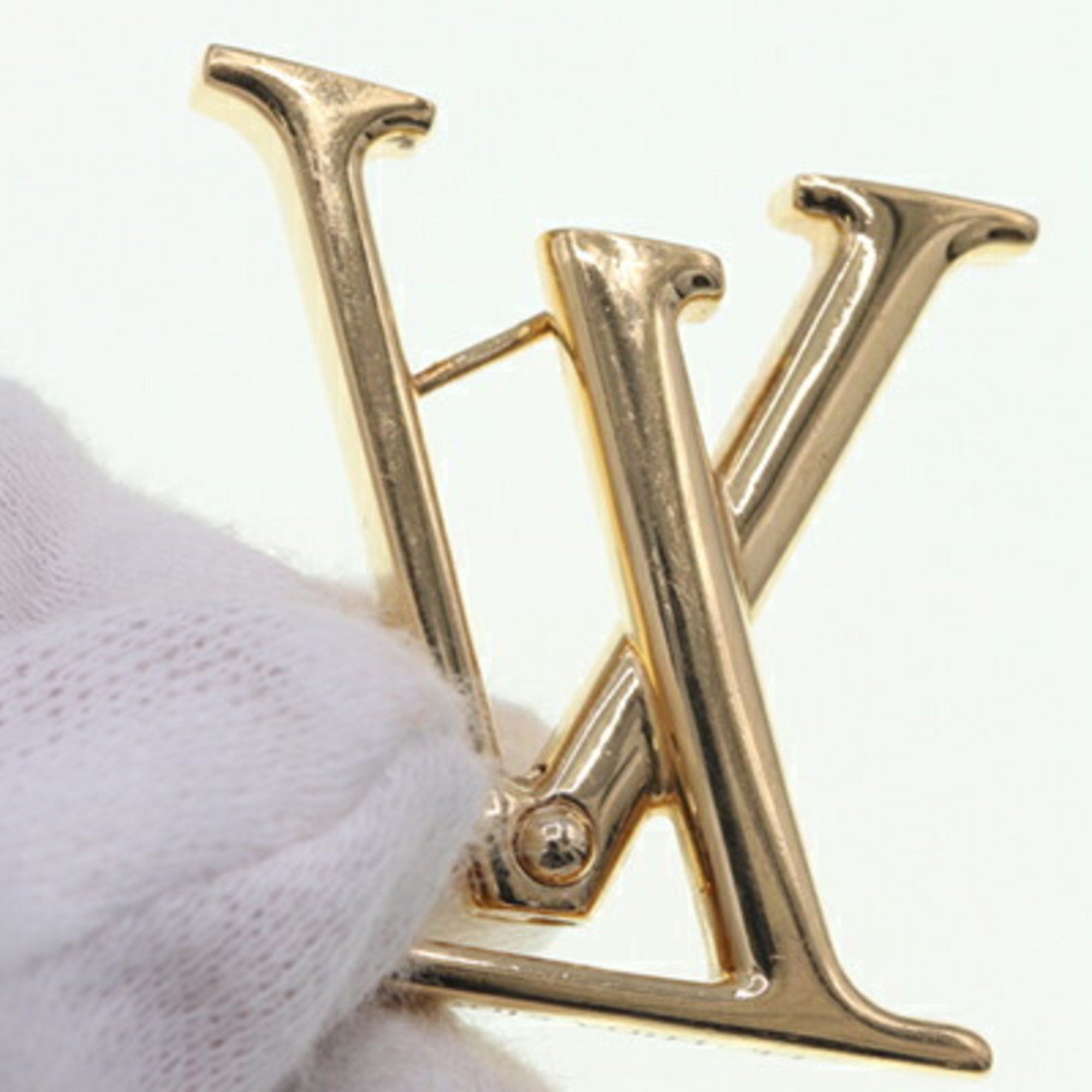 Louis Vuitton Louis Vuitton Earrings Boucle D'oreille Macro M00958 Gold Metal Women's LOUIS VUITTON Size ONE SIZE - 6 Thumbnail